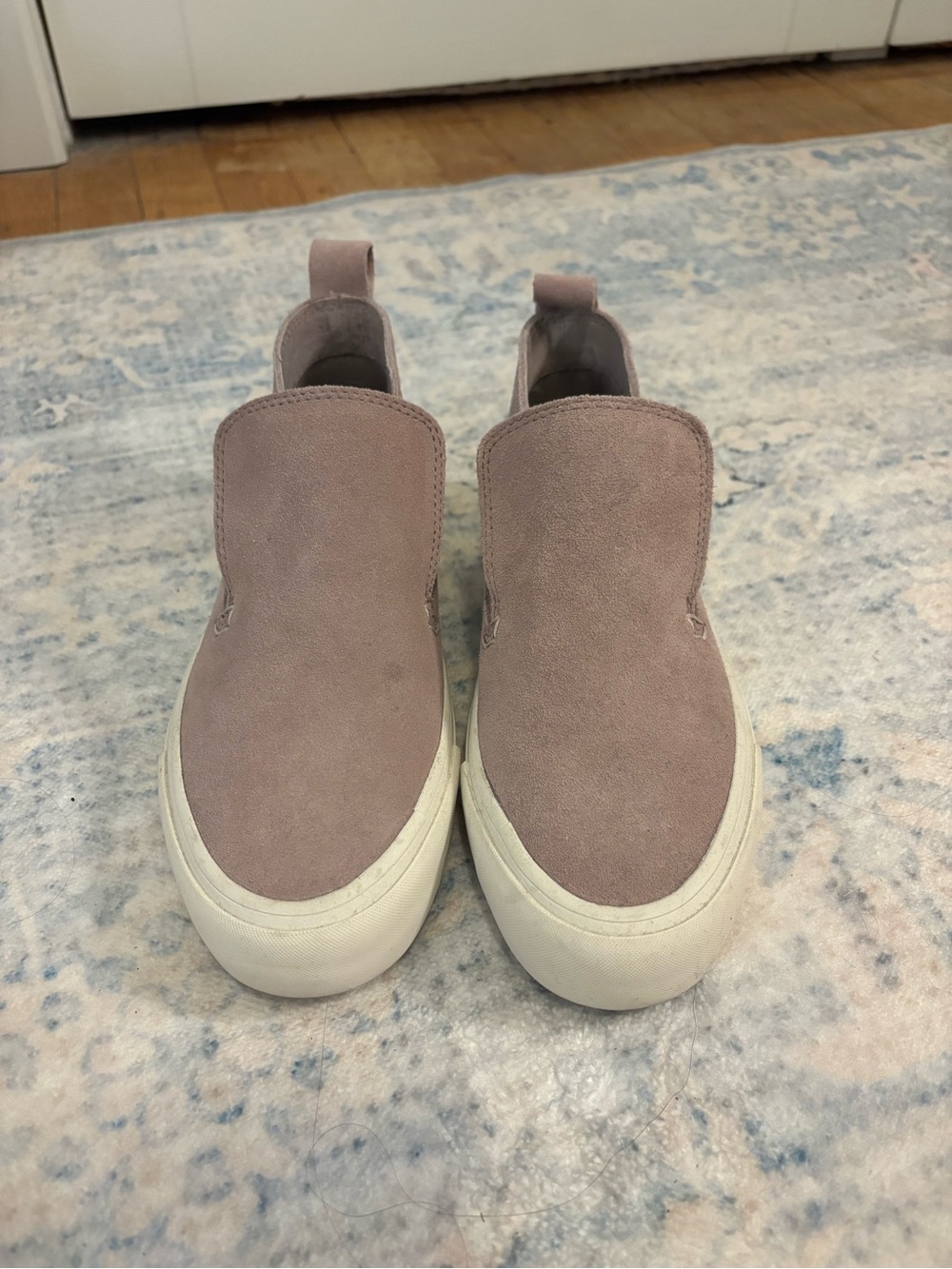SeaVees Slip-On Suede Sneakers in Dusty Mauve